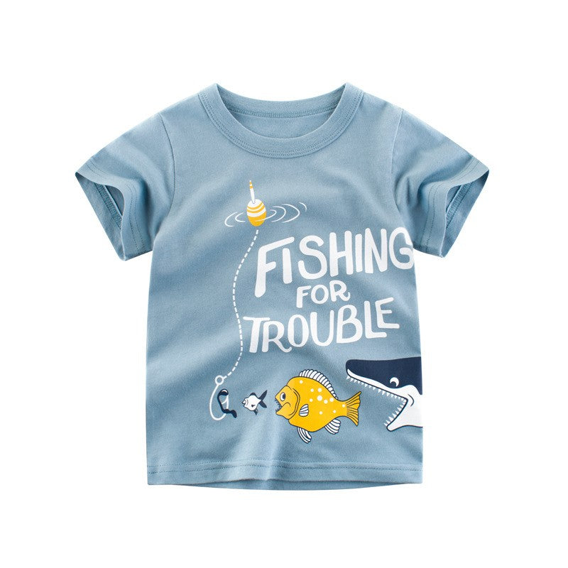 50% OFF - 'Fishing for Trouble' Kids T-Shirt
