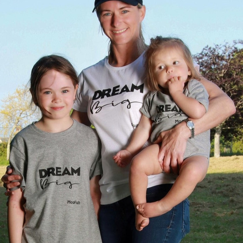 40% OFF - 'Dream Big' Kids & Adults T-Shirt or Baby Vest - Matching Outfit for all the family