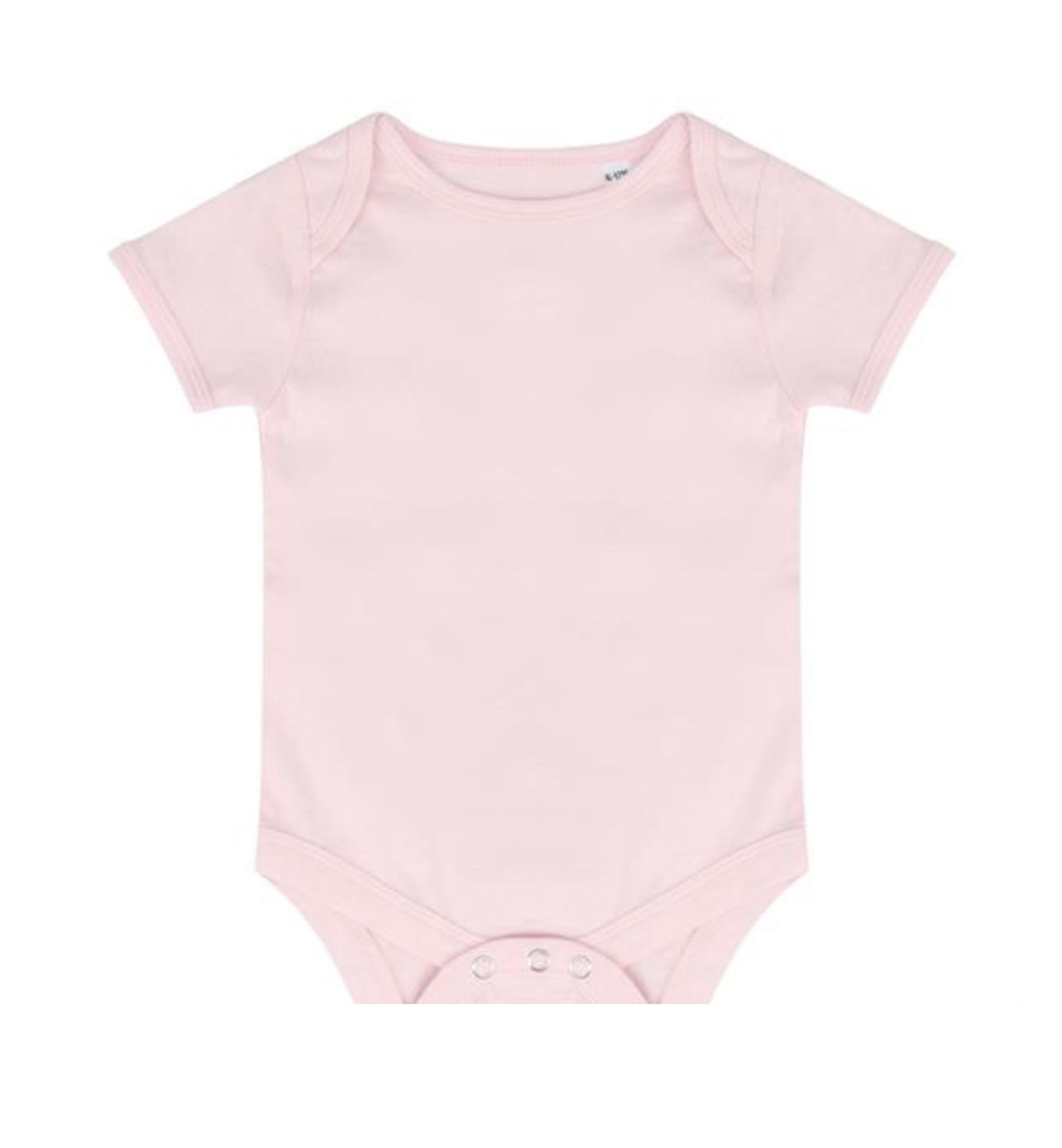 Personalised Name Baby Vest / Bodysuit with Blue or Pink Feet - Vest Available in Various Colours