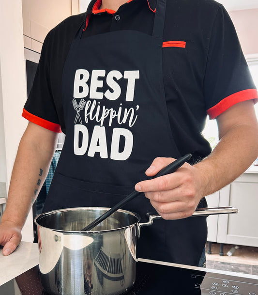 ‘Best Flippin Dad’ BBQ / Cooking Apron - Father’s Day Gift