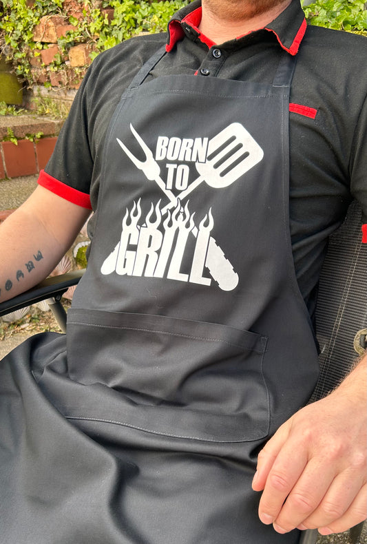 Born to Grill BBQ Apron - Father’s Day Gift