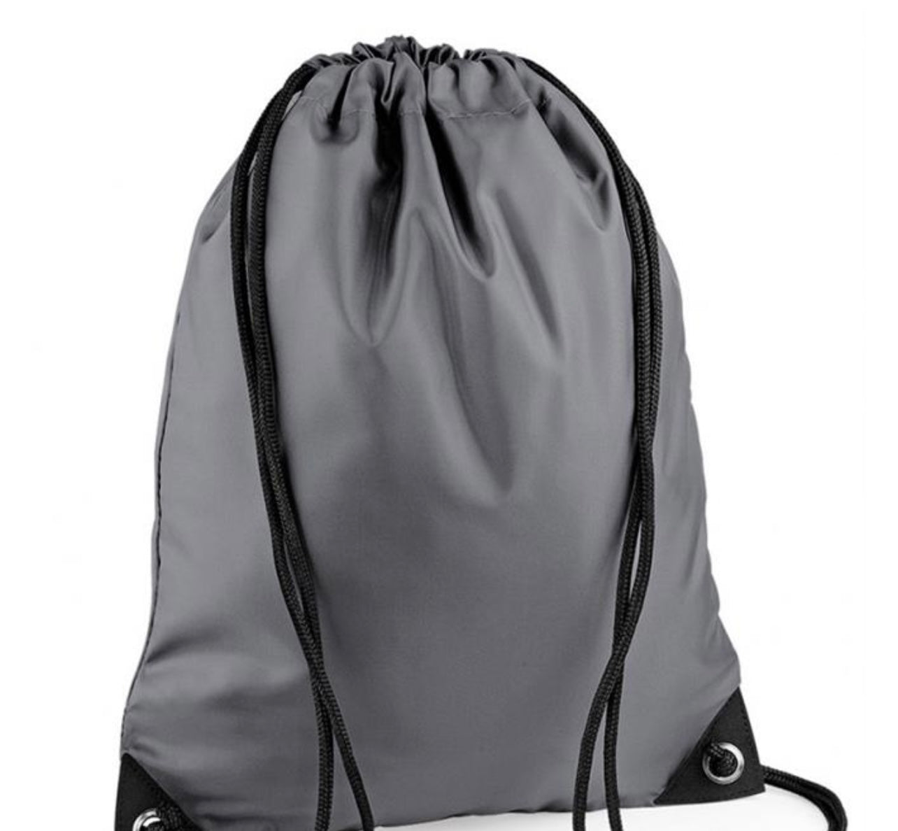 Personalised Water Resistant Football Drawstring Bag in Black or Grey