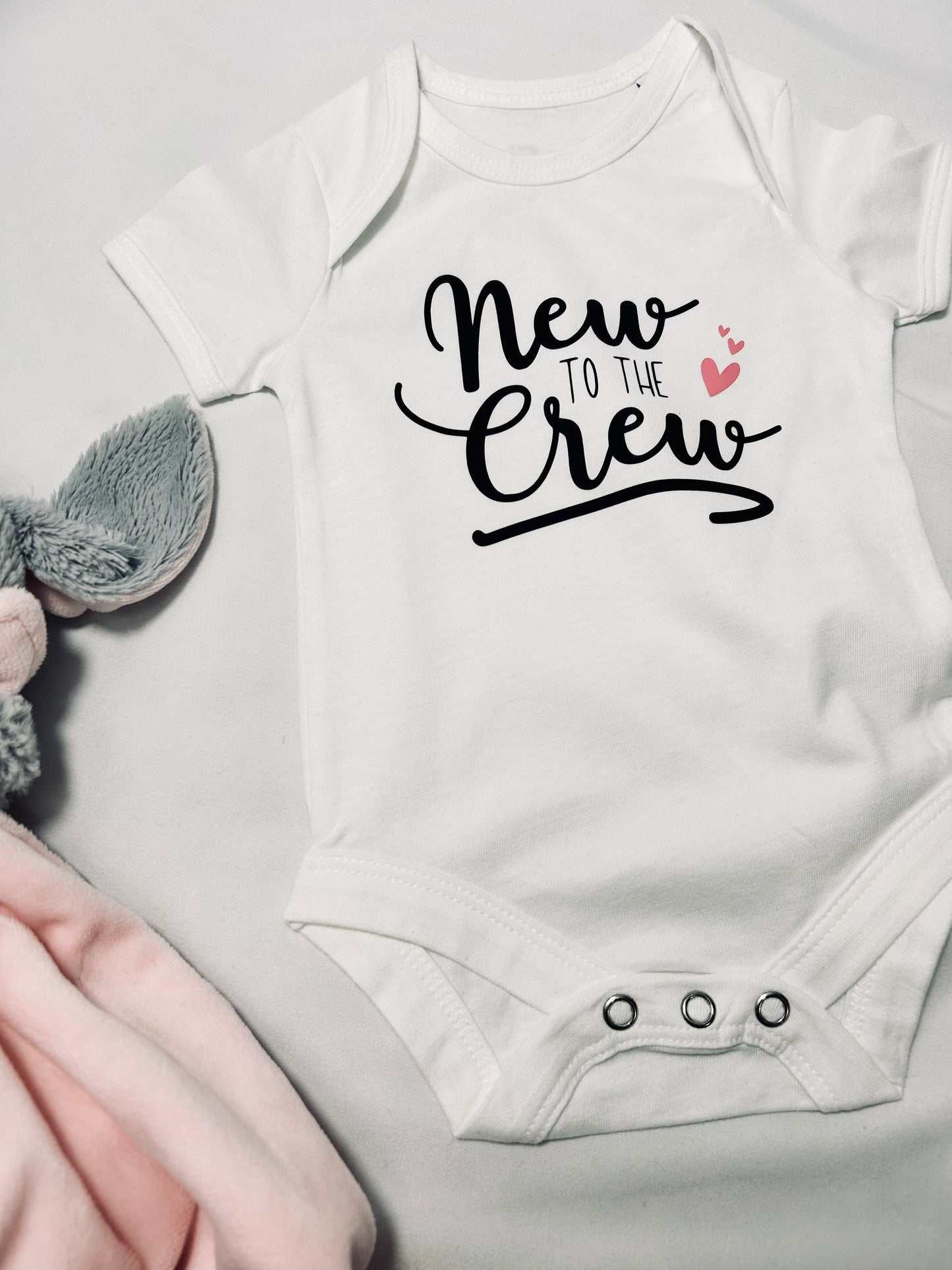 ‘New to the Crew’ Baby Vest / Bodysuit