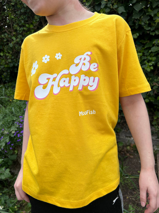 50% OFF - 'Be Happy' Kids T-Shirt