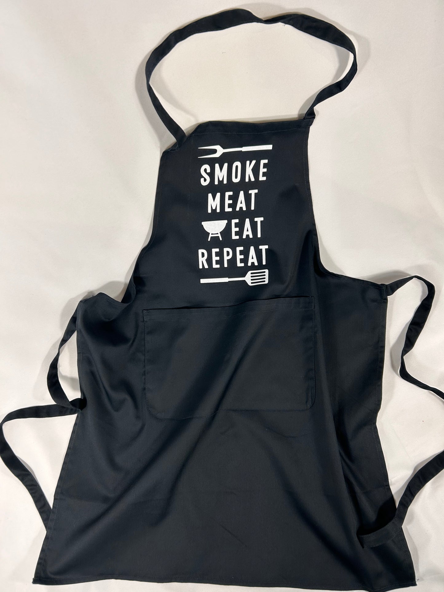 Smoke Meat Eat Repeat BBQ Apron - Father’s Day Gift