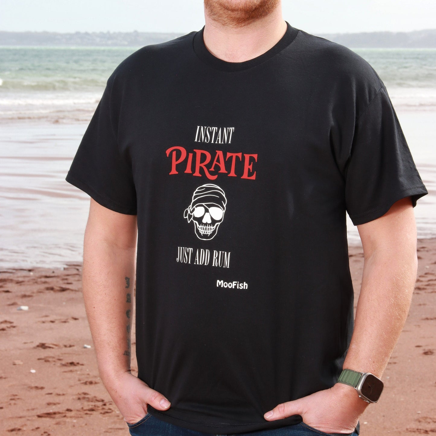 'Instant Pirate, Just Add Rum' Adults Pirate T-Shirt