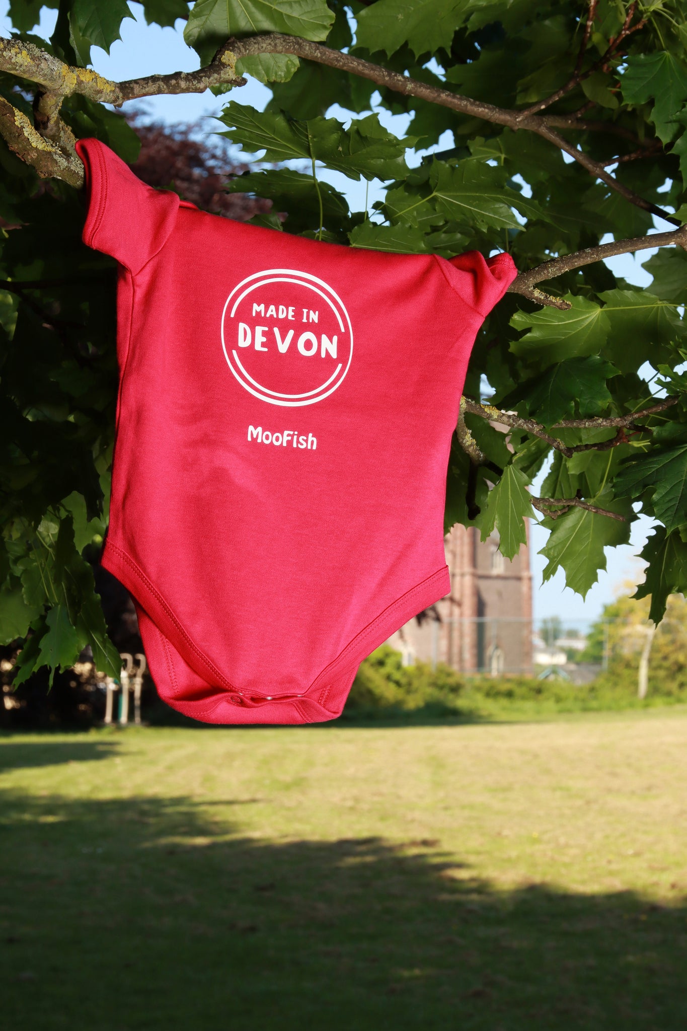 ‘Made in Devon' Baby Vest / Baby Bodysuit in Various Colours